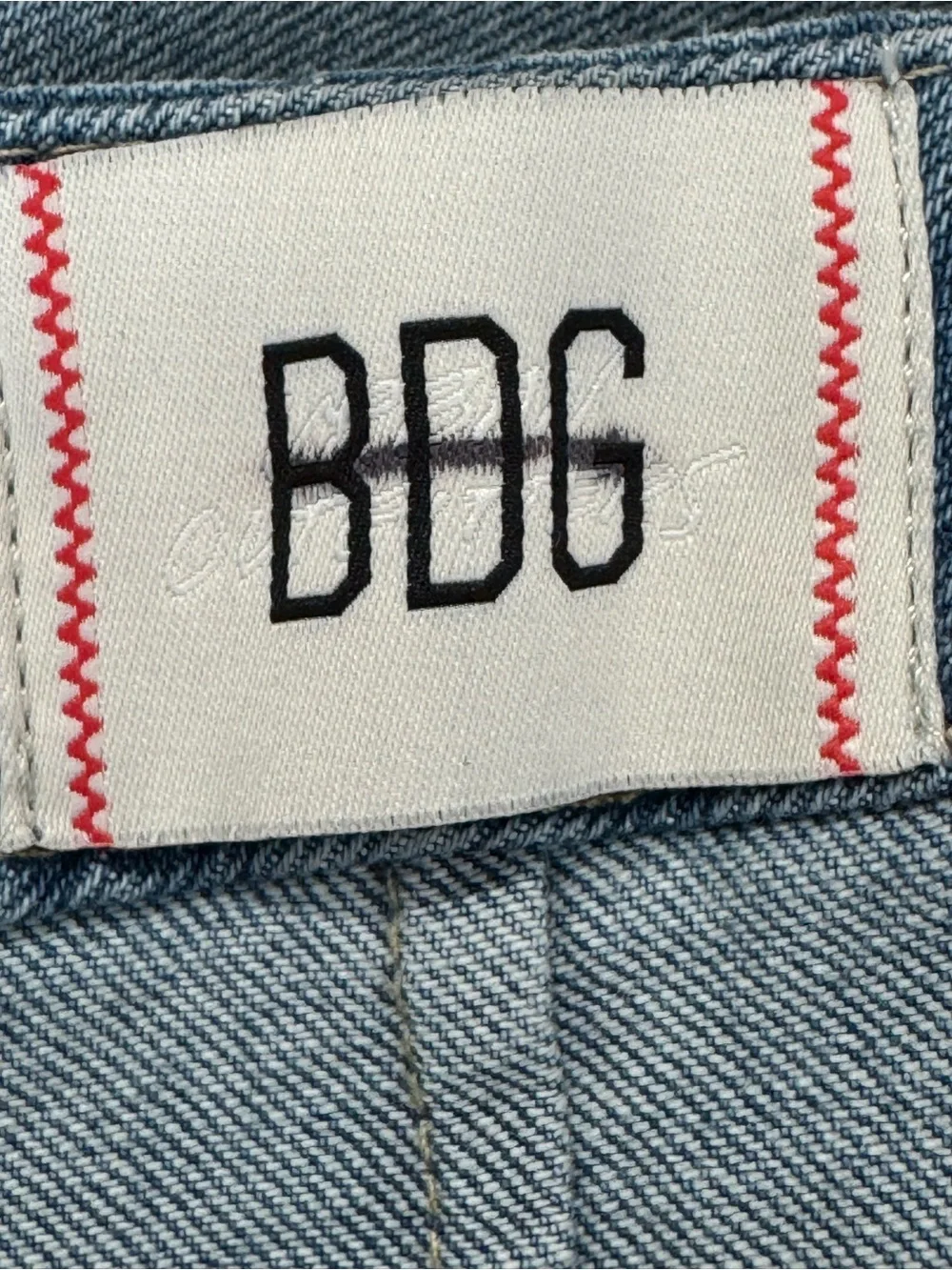 BDG Y2K Light Blue Lace-Up Flare Jeans